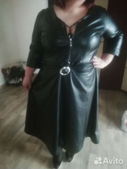 Платье под кожу 62-64