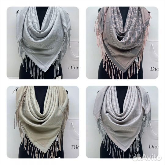 Платок шарф палантин Dior 110*110 см