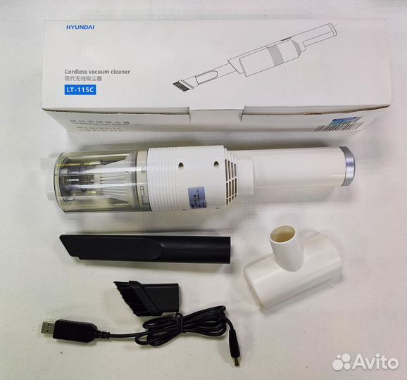 Пылесос для автомобиля hyundai LT-115C, белый