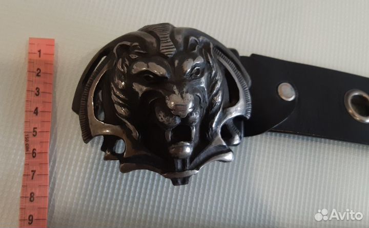 Ремень кожаный с пряжкой