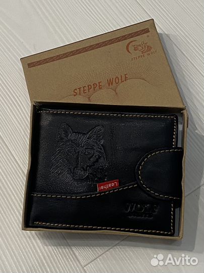 Кошелек steppe wolf кожаный