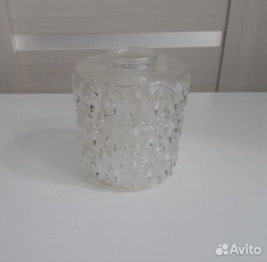 Плафон стекло хрусталь СССР раритет для люстры