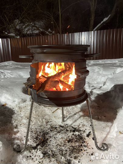 Мангал, Печь под казан