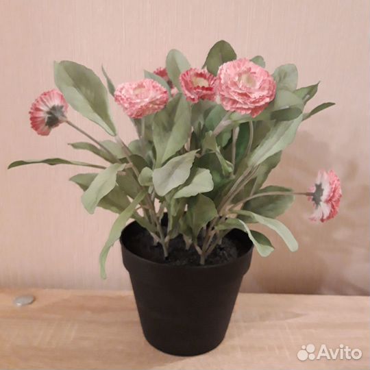 Искусственные цветы Фейка Икеа в горшках от