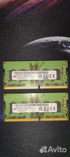 Оперативная память Micron 8 Гб DDR 4 3200 мгц