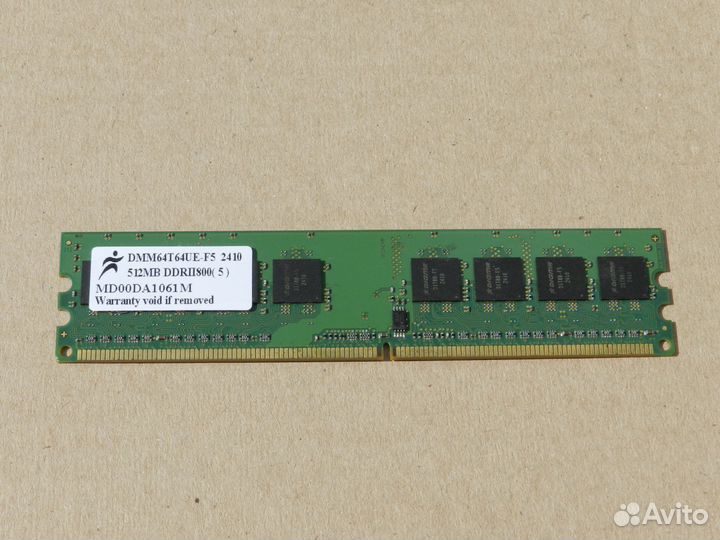 Оперативная память Digma DDR2 800 dimm 512Mb