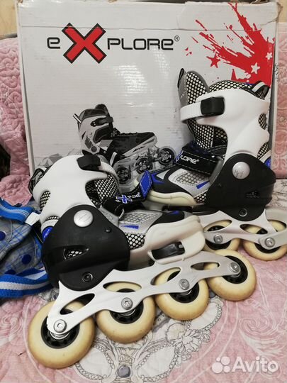 Роликовые коньки детские раздвижные