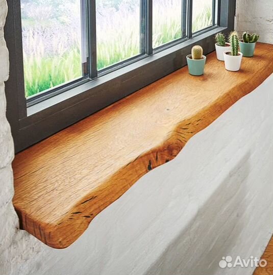 Деревянный подоконник, подоконник из слэба