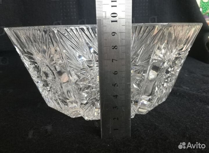 Хрустальная ваза для фруктов СССР