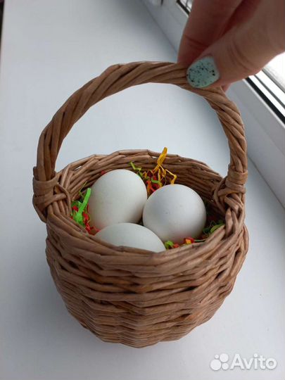 Корзина плетеная пасхальная