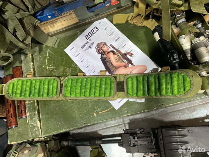 Боевой пояс мох с баллистикой NIJ IIIa