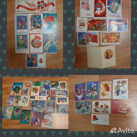 Открытки СССР чистые Календарики