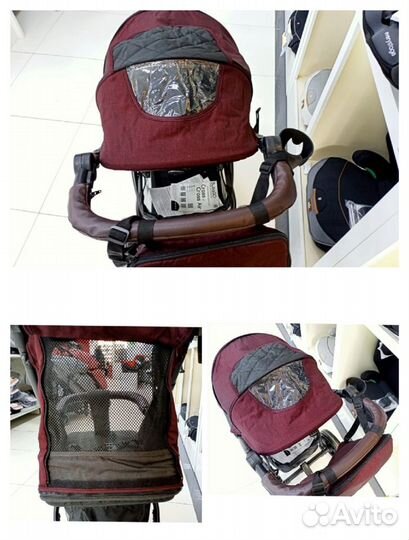 Коляска Вездеход Bubago Model Cross Air Бордовый