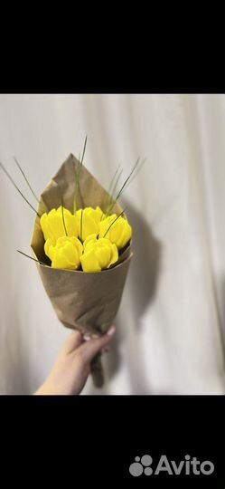 Букет из мыла ручной работы в руку