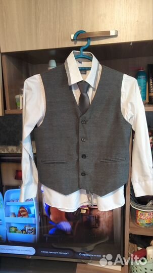 Школьный костюм рост 146 серый