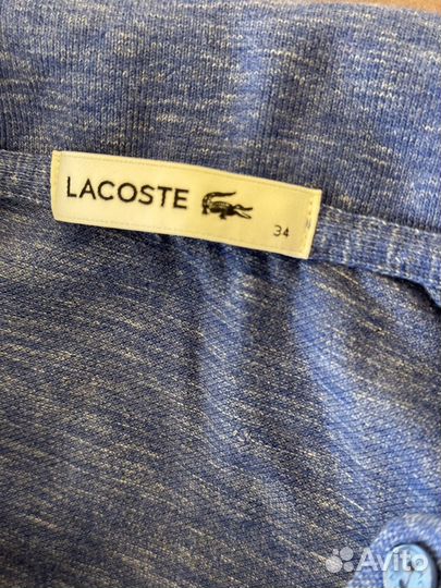 Поло Lacoste 34 темно-синее