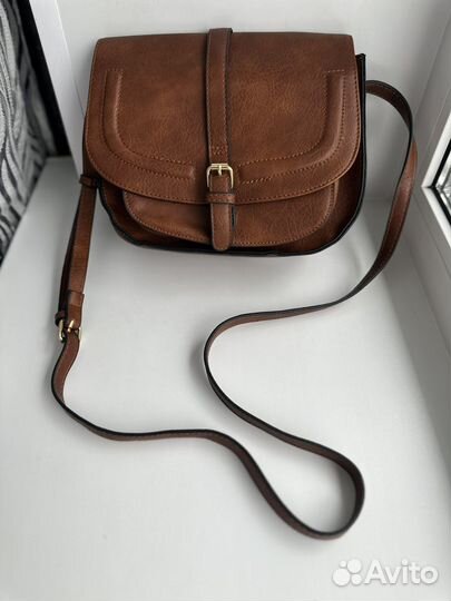 Сумка женская экокожа коричневая