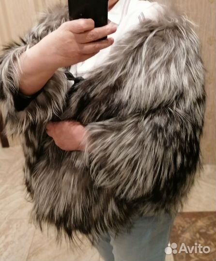 Палантин (шаль) из чернобурки