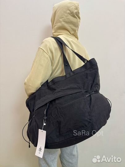 Сумка cp company большая черная новинка / оптом