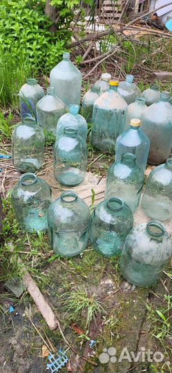 Стеклянные бутыли 10 и 20л