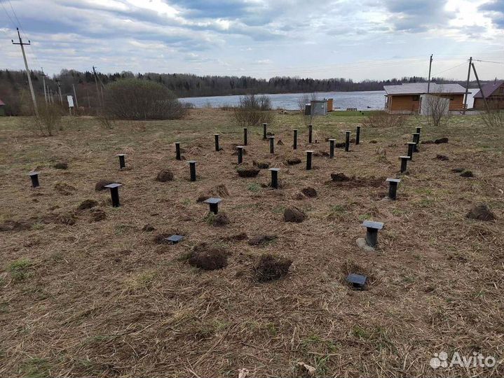 Винтовые сваи. Монтаж винтовых свай