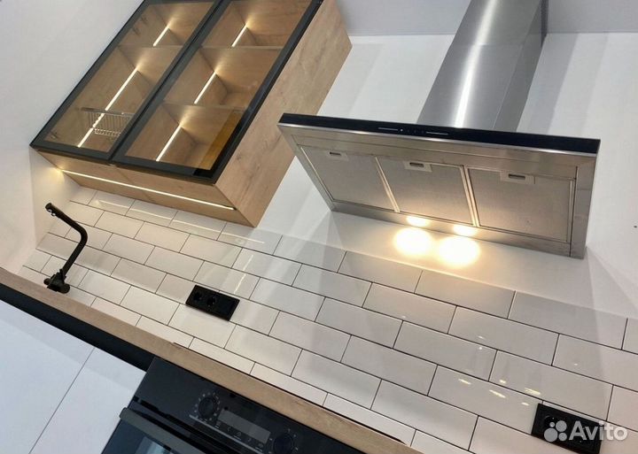 Кухня Лофт Белая напрямую от фабрики на заказ