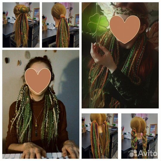 Дредо-резинки дреды на резинках. Пара