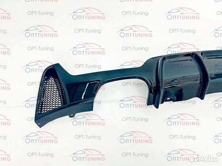 Диффузор M Performance на BMW 4 F серии глянец 2х0