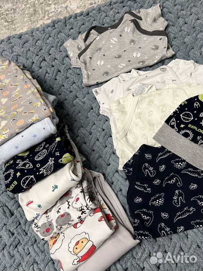 Одежда для новорожденных пакетом 68