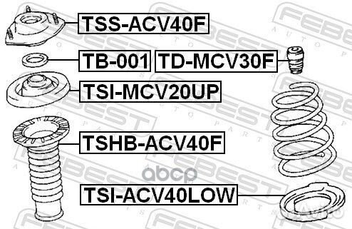 Пыльник переднего амортизатора tshbacv40F Febest