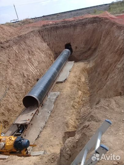 Горизонтальное шнековое бурение продавливание труб