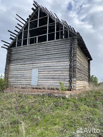 Сруб дома из бревна бу