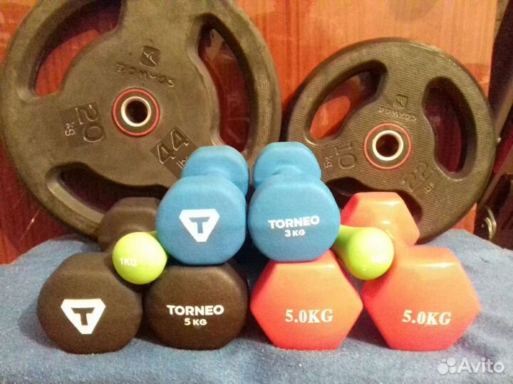 Спортивные блины гантели