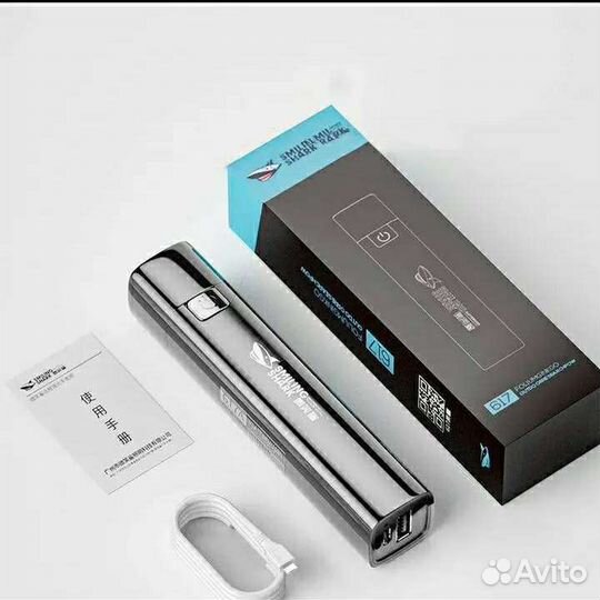 Перезаряжаемый фонарик на micro usb type c зарядке