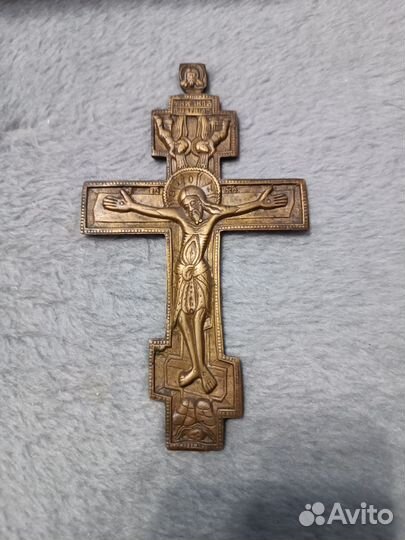 Старинный латунный Крест