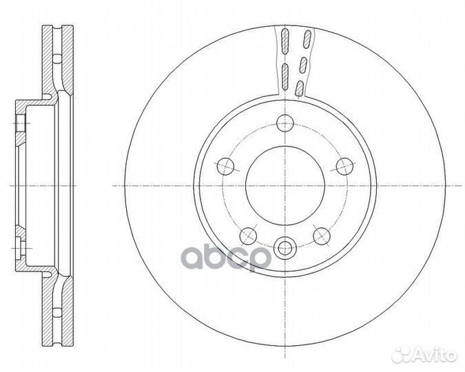 Диск тормозной вентилируемый G-brake GR-21819
