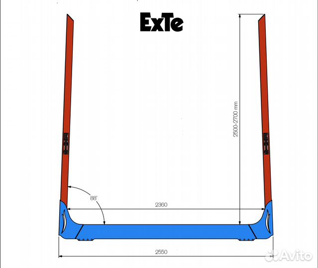 Коник сортиментовозный стойки ExTe Швеция