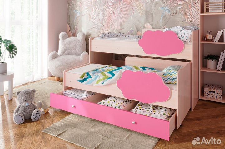 Детская выкатная кровать