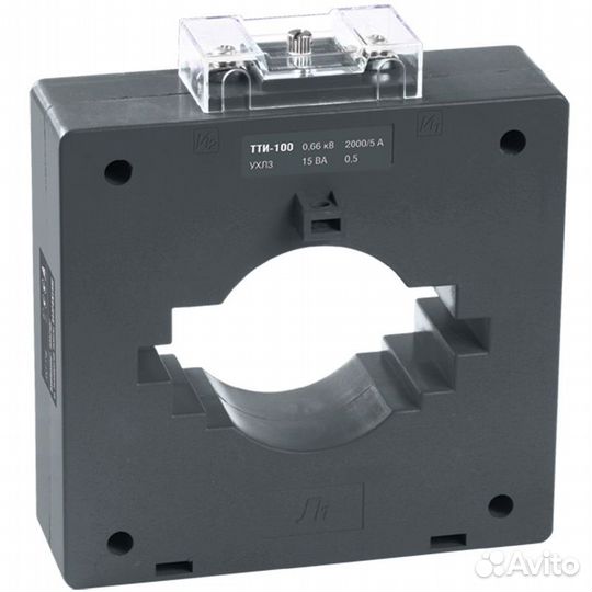 Трансформатор тока IEK тти-100 2500/5 А, 15 ва, кл