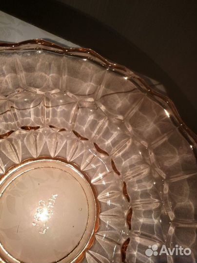 Салатник СССР карамельное стекло