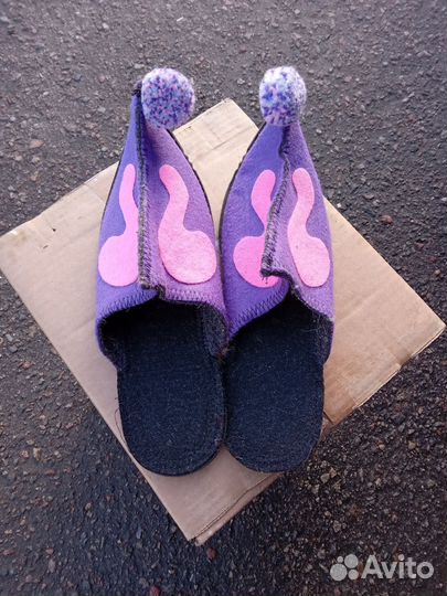 Тапки войлочные натуральные