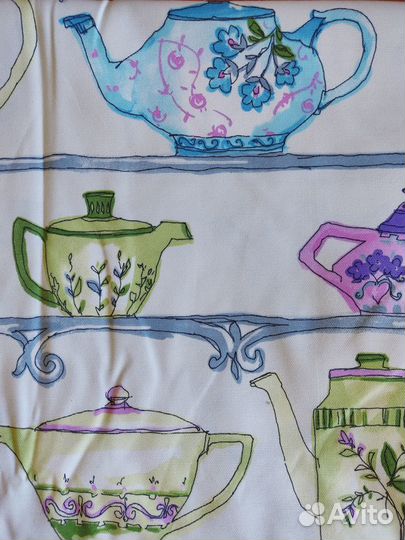 Ткань портьерная Чайники отрез 3,4 м