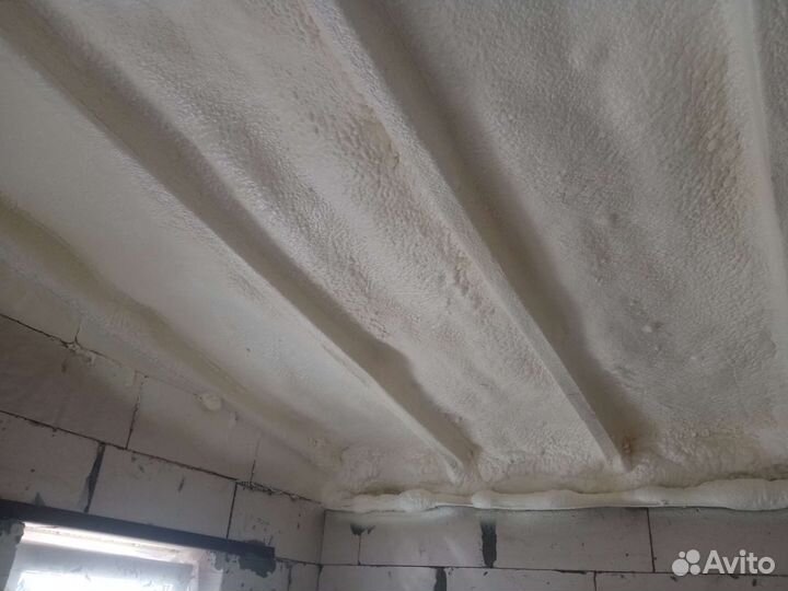 Утепление пенополиуретаном ППУ и заполнение пустот