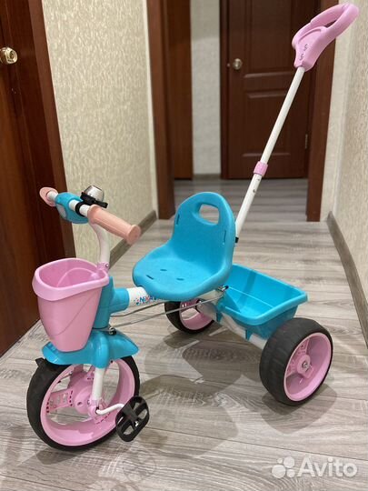 Велосипед трехколесный с ручкой Nika kids