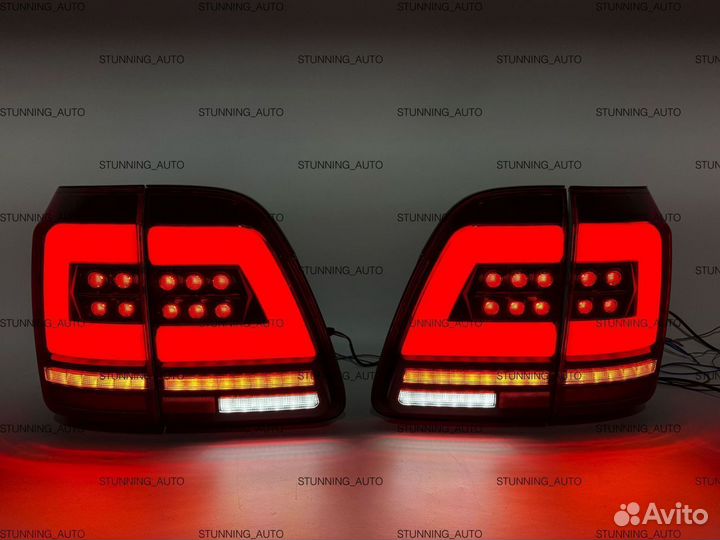 Фонари задние Toyota Land Cruiser 100 красные V583