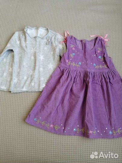 Вещи для девочки пакет рост 110