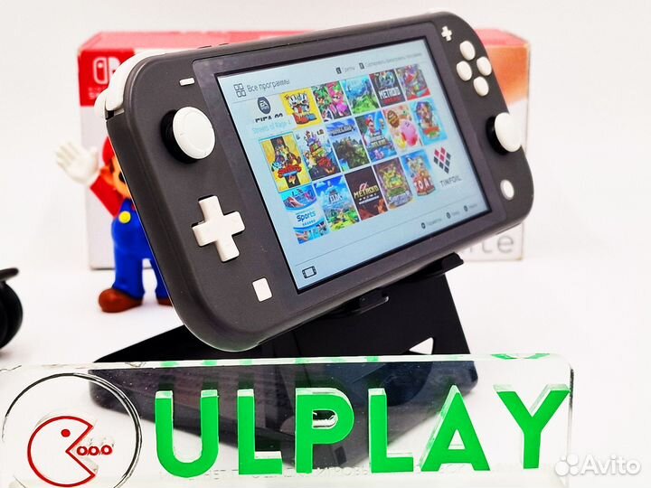 Nintendo Switch Lite Gray + прошитый + 128Gb игр