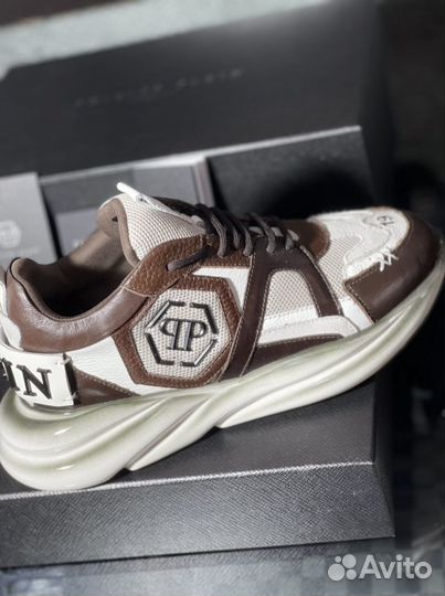 Philipp Plein кроссовки Hurricane коричневый 42