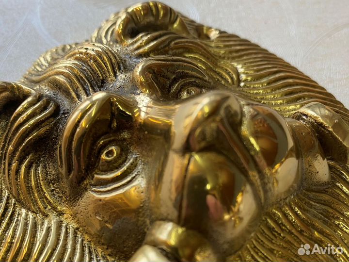 Дверная ручка кнокер Lion Clarence Латунь