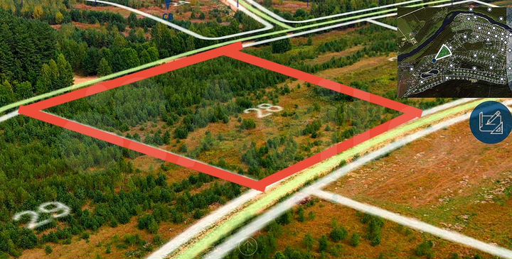 Участок 1,18 га (СНТ, ДНП)